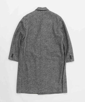 [Italian Dead Stock Fabric] Dress-OVER DOUBLE CHESTERFIELD COAT