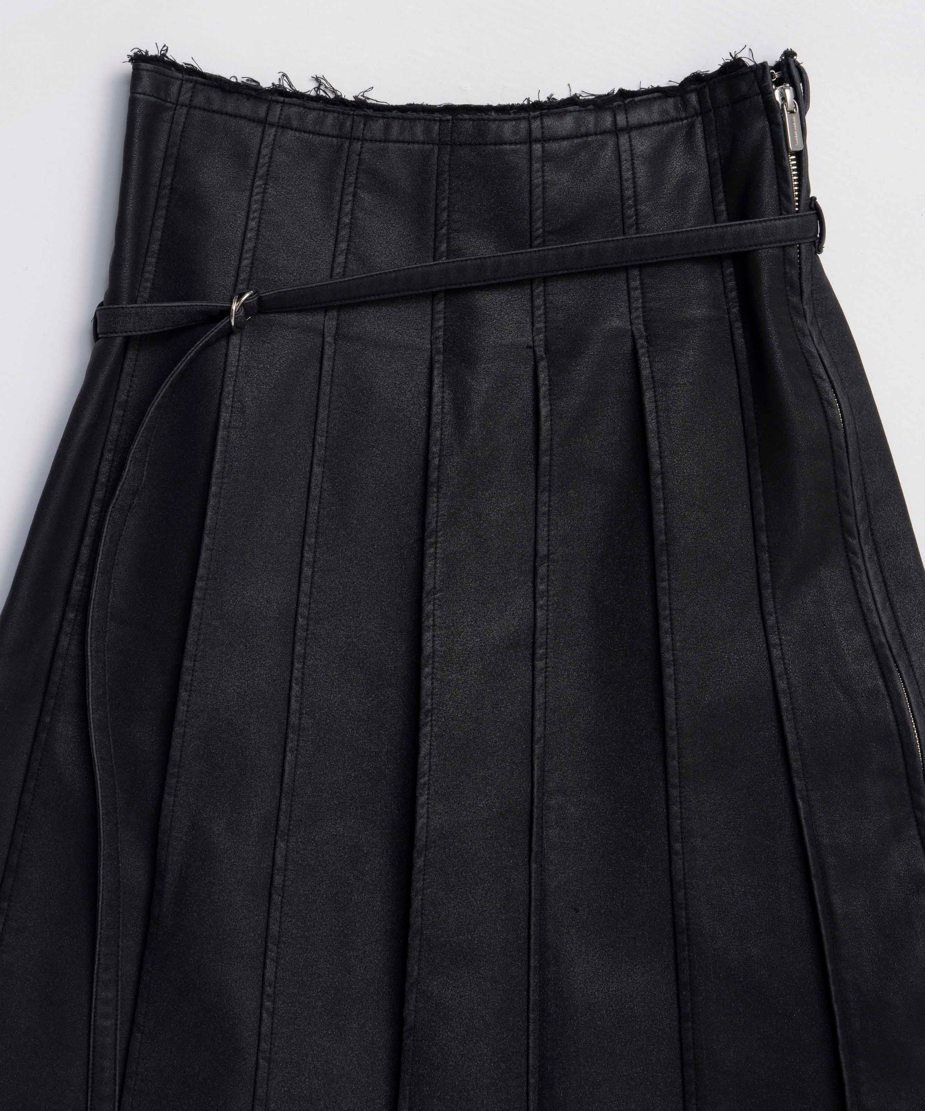 [25Winter预购]素食皮革中长裙