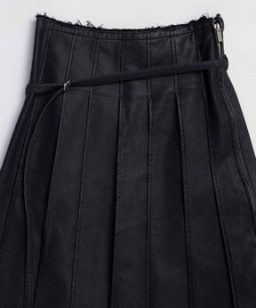 [25Winter预购]素食皮革中长裙