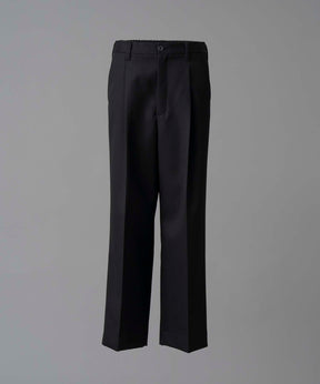 4 Colors Chambray Washable Wool Prime-Wide One Tuck Pants