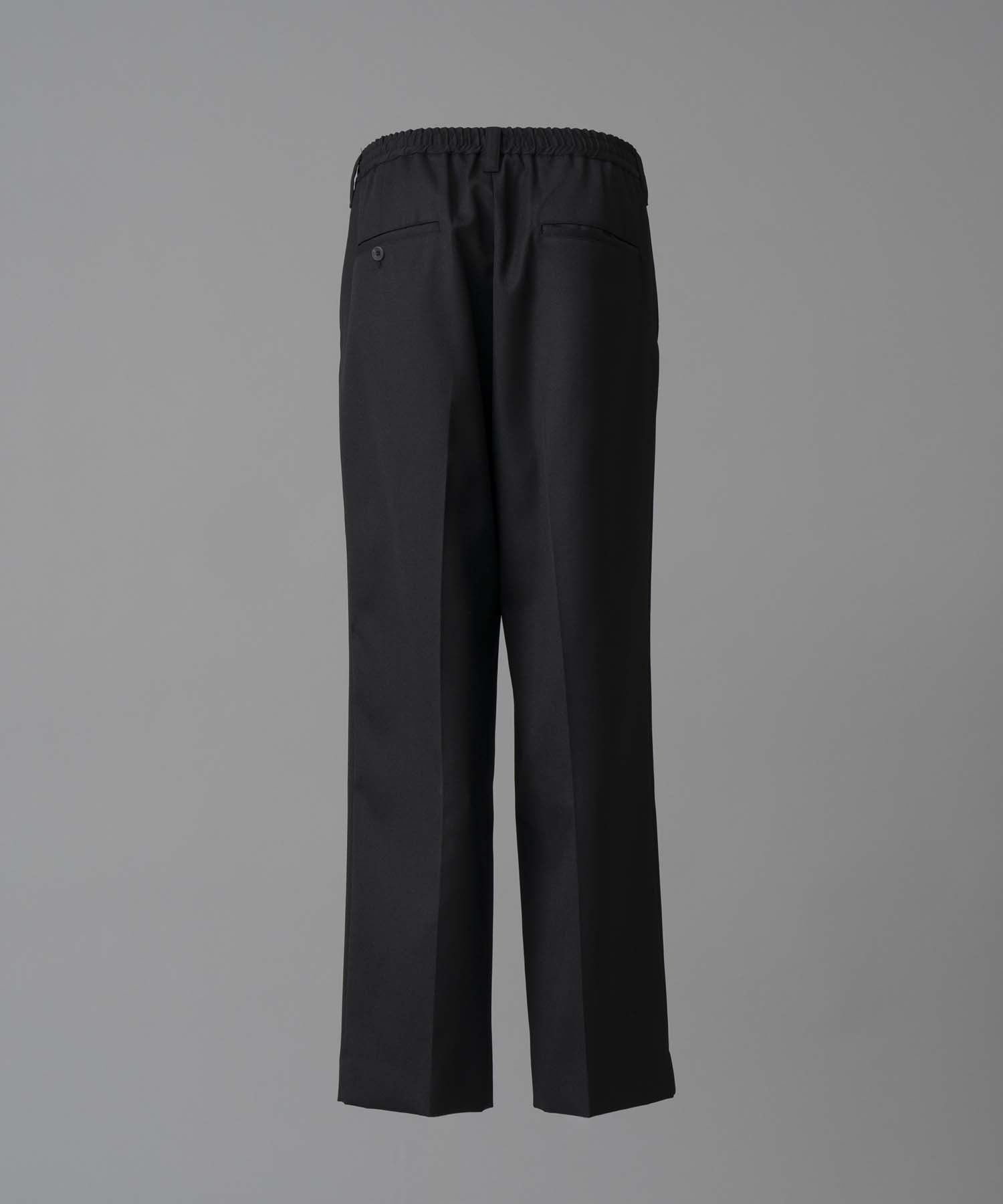 4 Colors CHAMBRAY WASHABLE WOOL PRIME-WIDE ONE TUCK PANTS