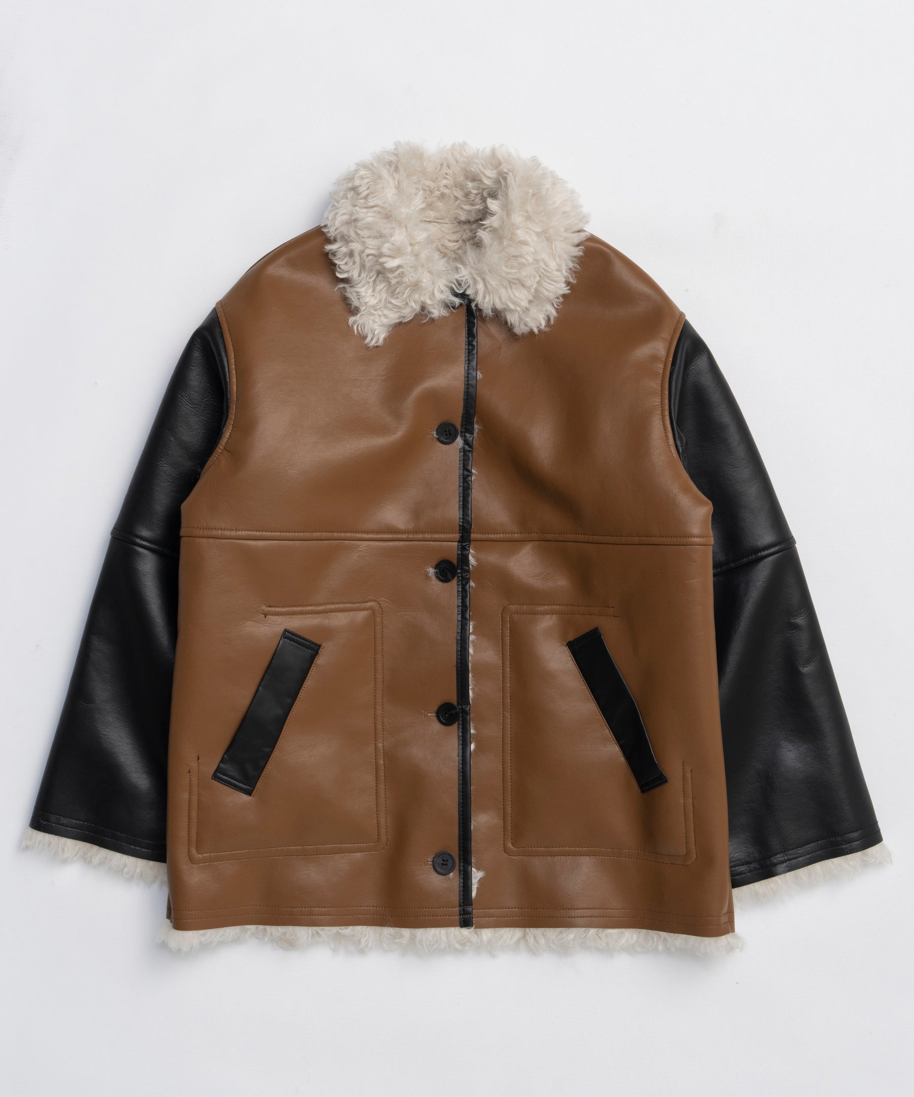 【公式完売品】MAISON SPECIAL リバーシブルレザームートンブルゾン 25WINTER PRE-ORDER】Reversible Mouton Coat