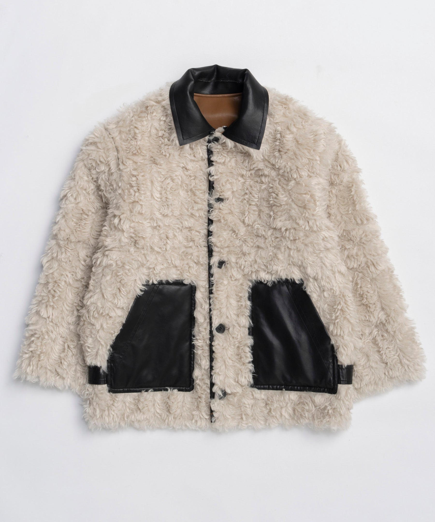 [25WINTER PRE-ORDER] Reversible Mouton Coat