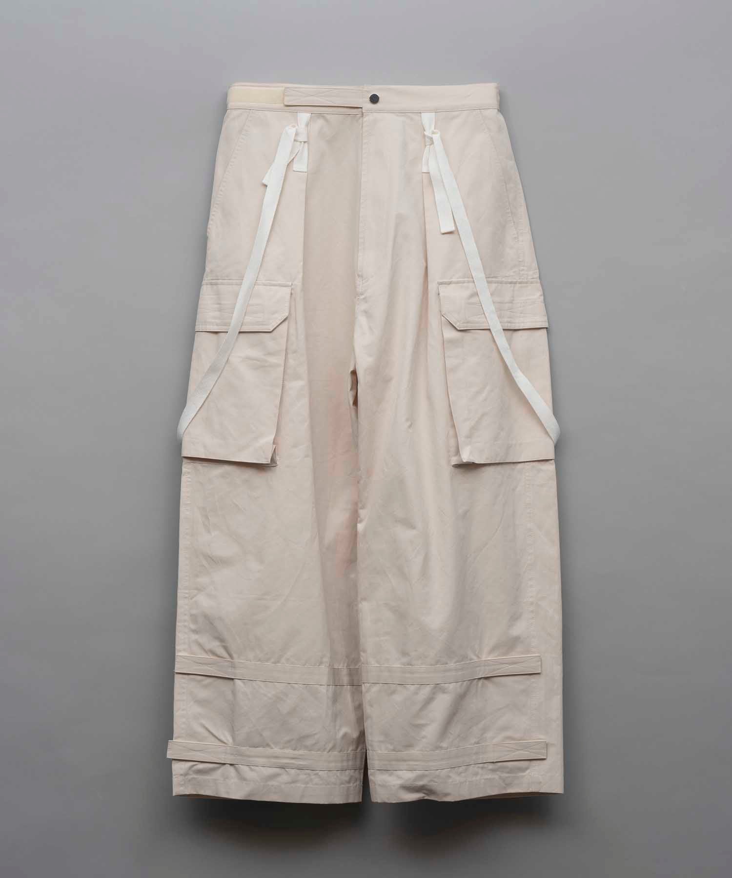 Cotton Nylon Twill Suspender Cargo Pants