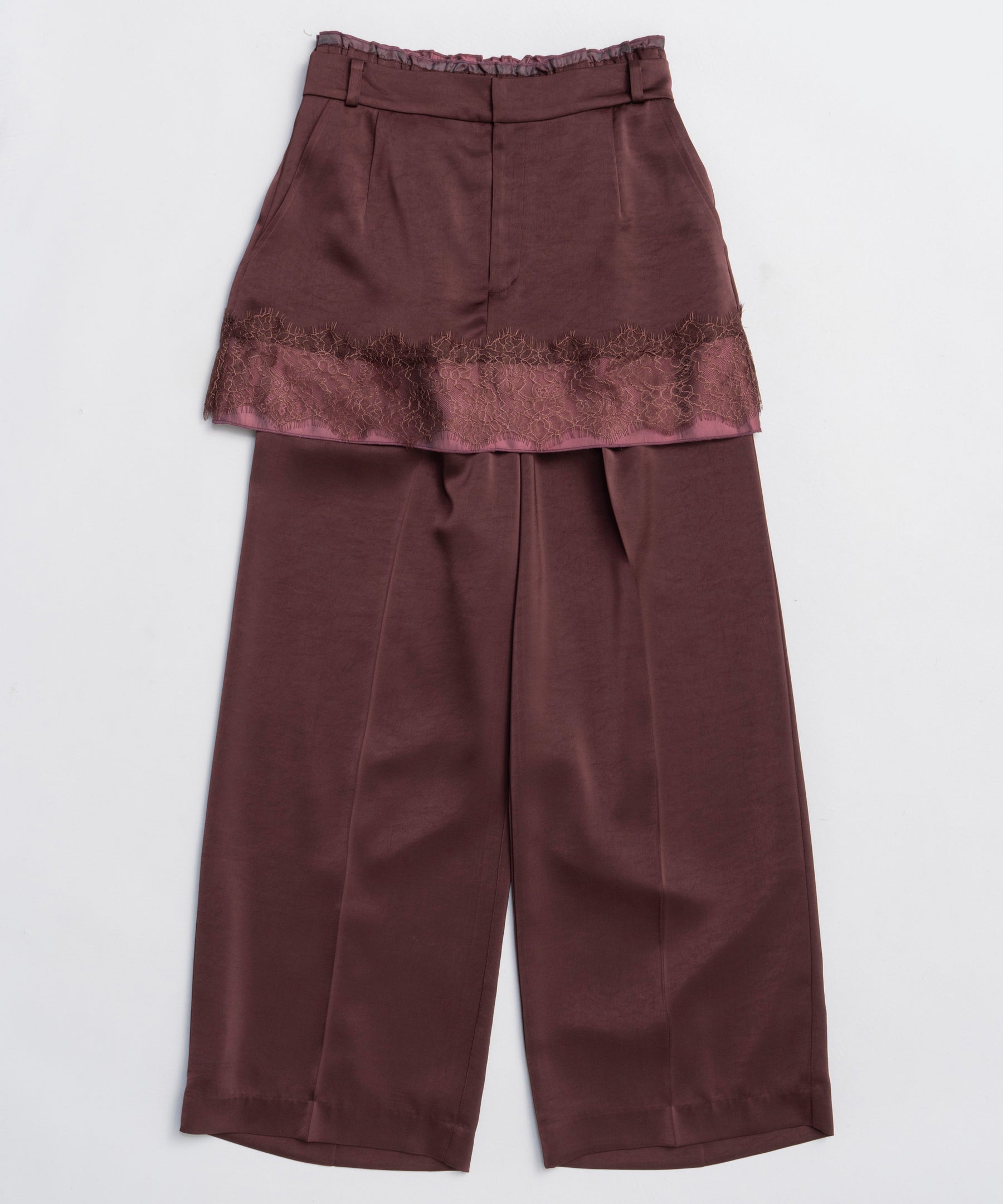 【25WINTER PRE-ORDER】Satin Skirt Pants