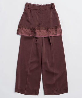【25WINTER PRE-ORDER】Satin Skirt Pants