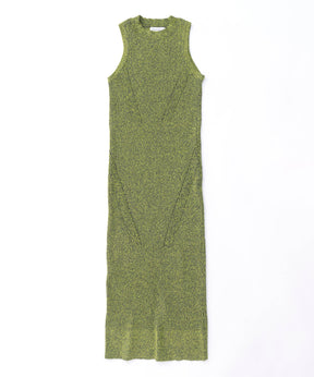 Curl Yarn American Sleeve Maxi Knit One-piece Dress