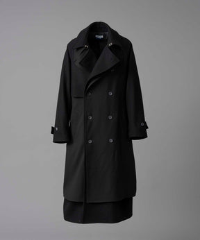 [24AW Pre-Order] SUPER170S Prime-Over Melton Balmachan Coat (Copy)