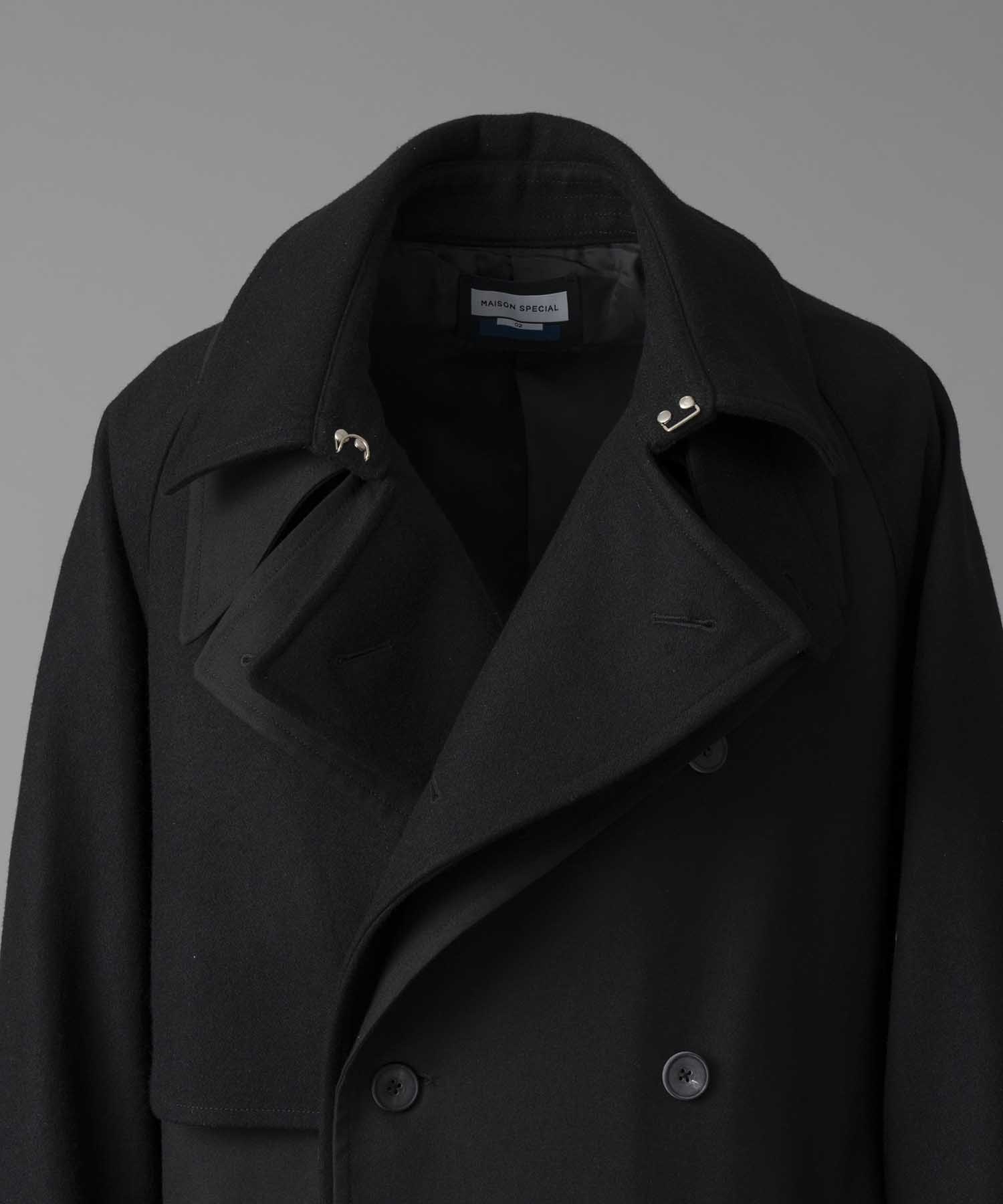 [24AW Pre-Order] SUPER170S Prime-Over Melton Balmachan Coat (Copy)