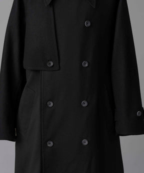 [24AW Pre-Order] SUPER170S Prime-Over Melton Balmachan Coat (Copy)