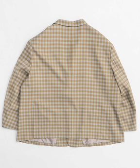 【25SPRING PRE-ORDER】Plaid Pattern Oversize Single Jacket