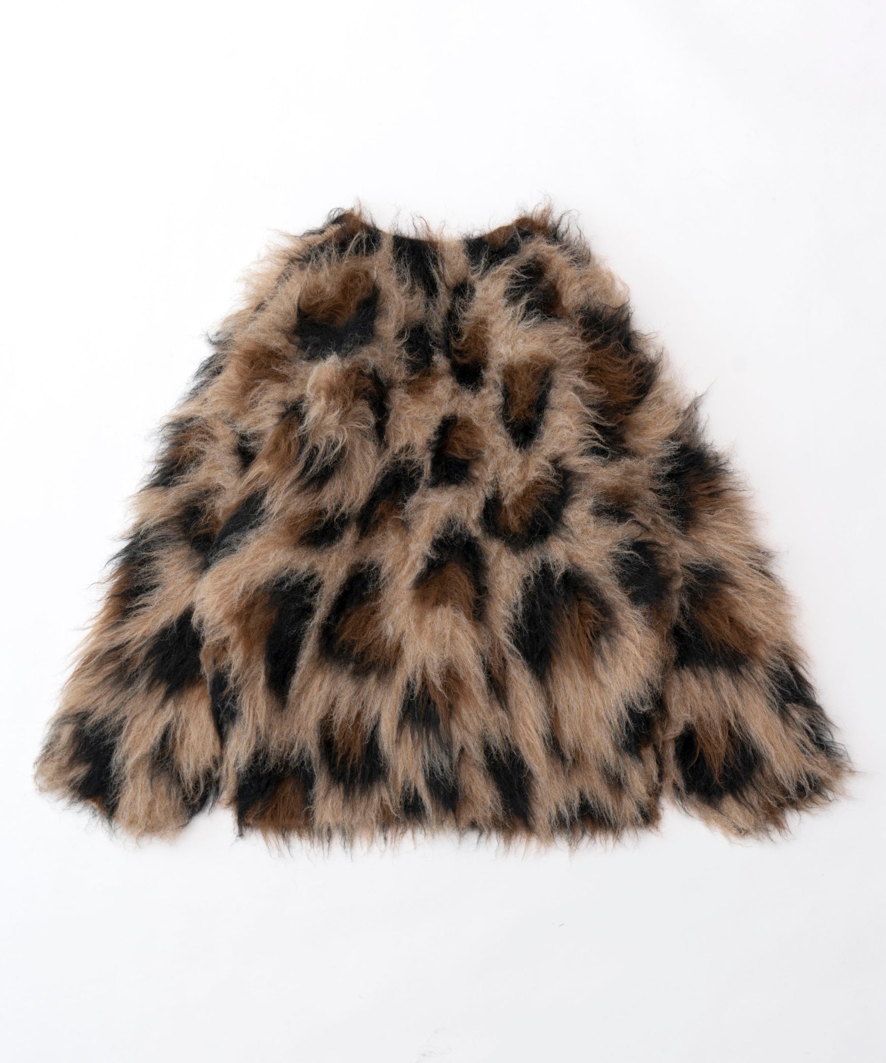 Shaggy Leopard Knit Cardigan