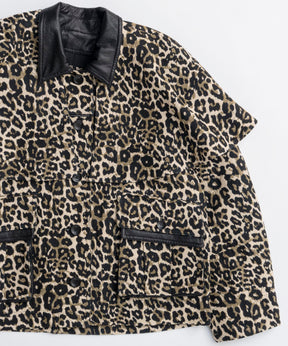 leopard Military Cape Jacket