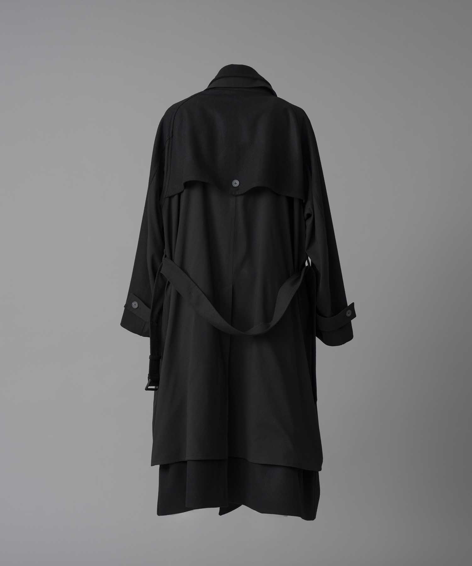 [24AW Pre-Order] SUPER170S Prime-Over Melton Balmachan Coat (Copy)