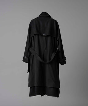 [24AW Pre-Order] SUPER170S Prime-Over Melton Balmachan Coat (Copy)