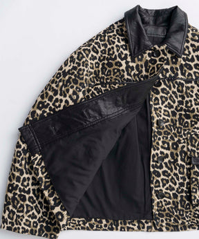 leopard Military Cape Jacket