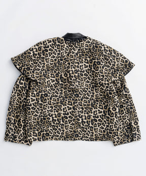 leopard Military Cape Jacket