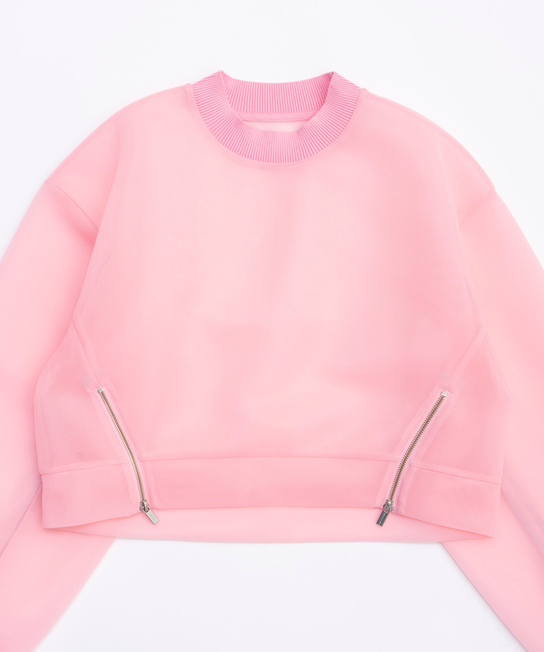 【24SPRING PRE-ORDER】See-through Side Zip Pullover