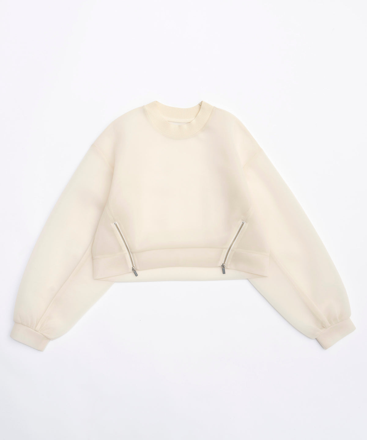 See-Through Side Zip Pullover