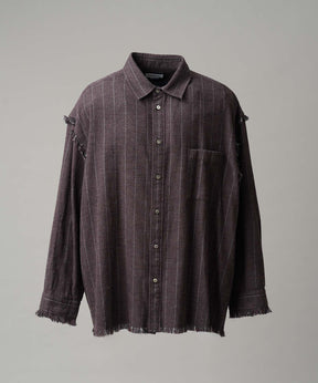 [Sales open at 12:00 pm on Saturday, September 13th] [Italian Dead Stock Fabric] Prime-Over Cut Off Shirts