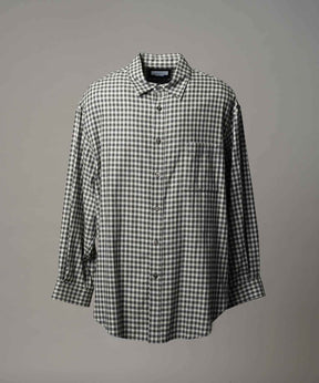 [意大利死库织物] Prime-Over常规衣领衬衫外套