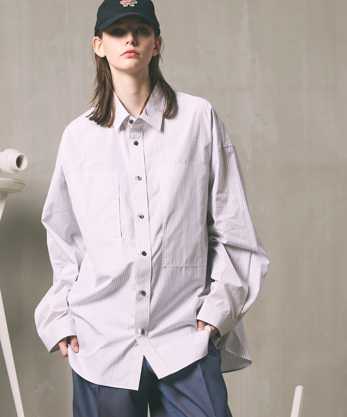 【Italian Dead Stock Fabric】Prime-Over Regular Collar Shirt