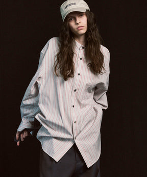 [意大利死库织物] Prime-Over常规衣领衬衫外套