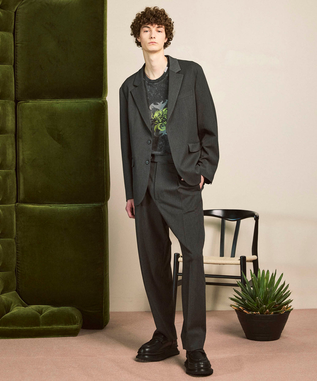 Wool Like Regular-Over Set Up