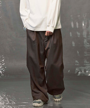 4 Colors Chambray Washable Wool Prime-Wide Snow Pants