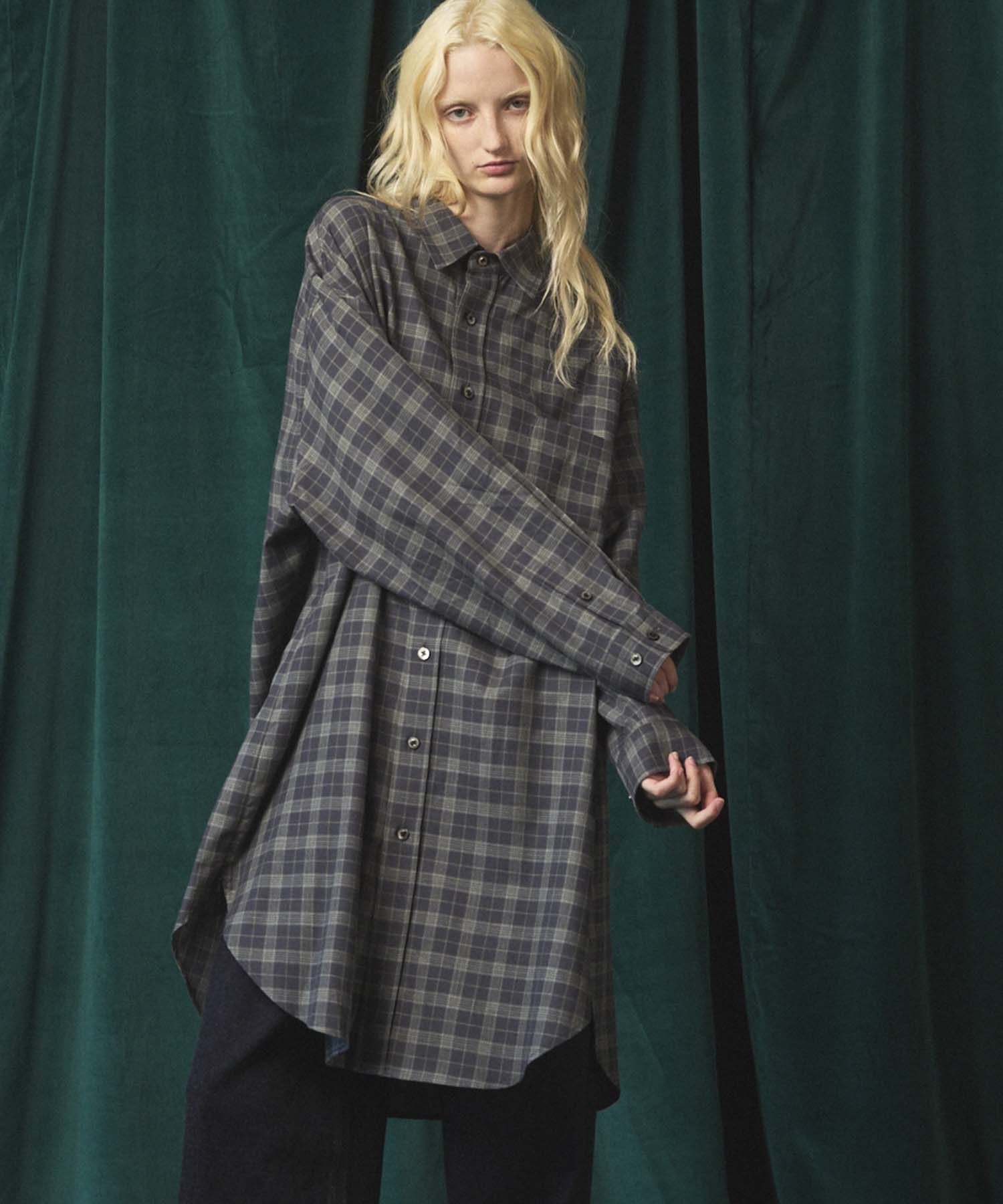 [Sales open at 12:00 on Saturday, September 13th] [Italian Dead Stock Fabric] Prime-Over Maxi Shirts Coat