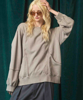 Prime-Over Crew Neck Long Sleeve Waffle T-Shirt