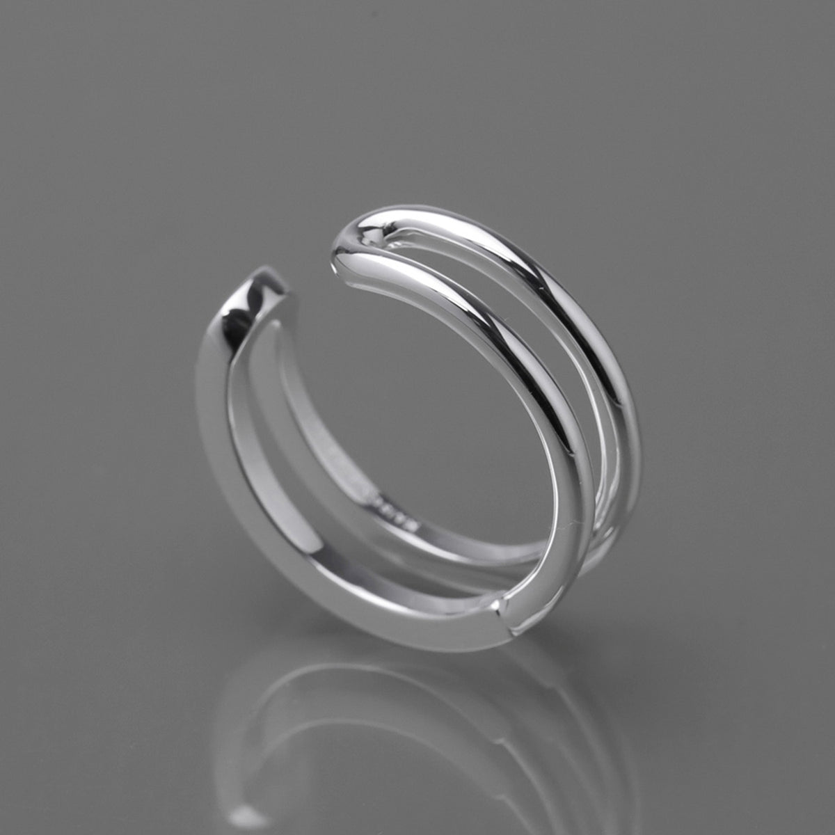 Made In YAMANASHI Jewelry】〇□ Loop Ring