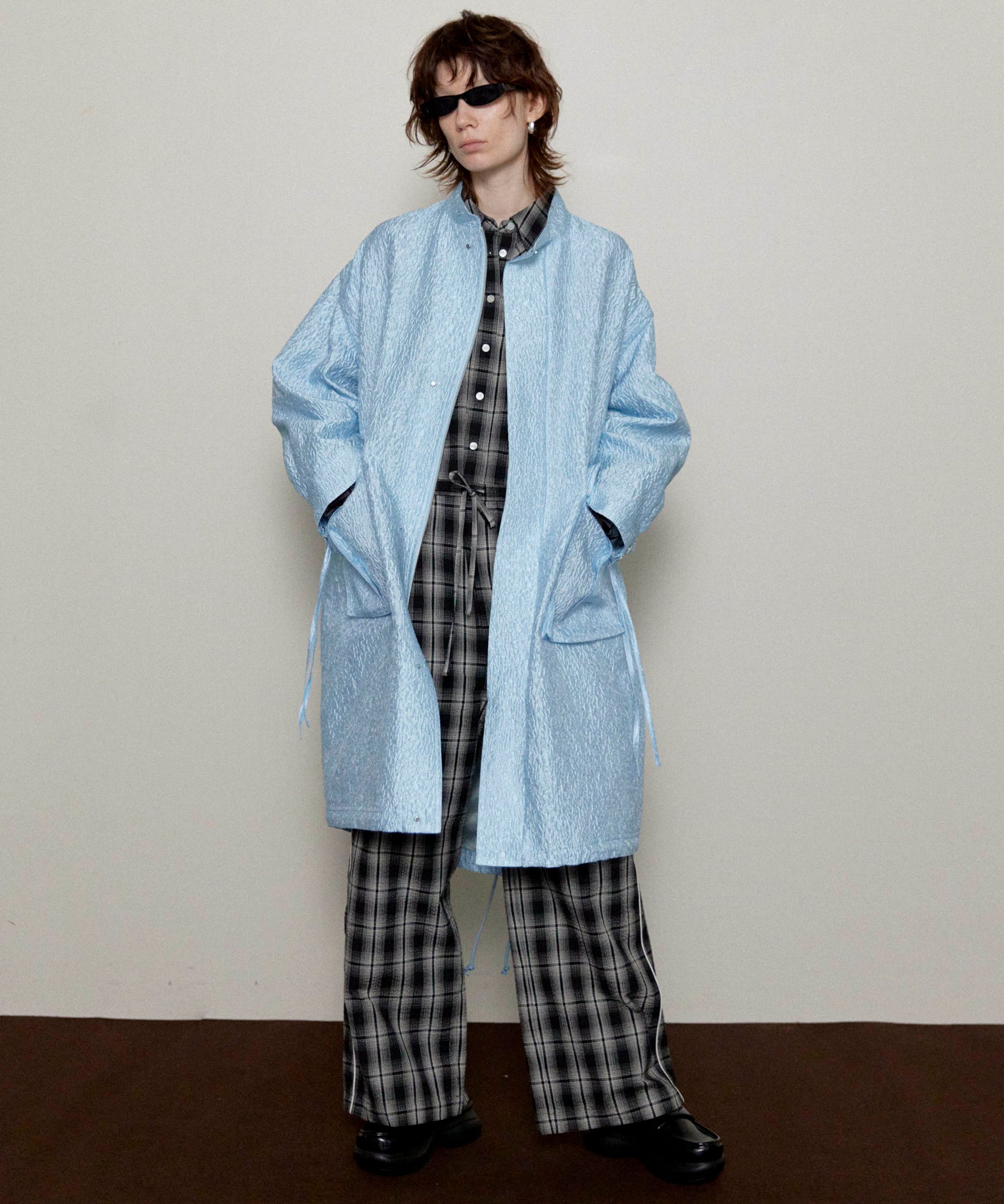 【25SPRING PRE-ORDER】2way Floating Jacquard Spring Mods Coat