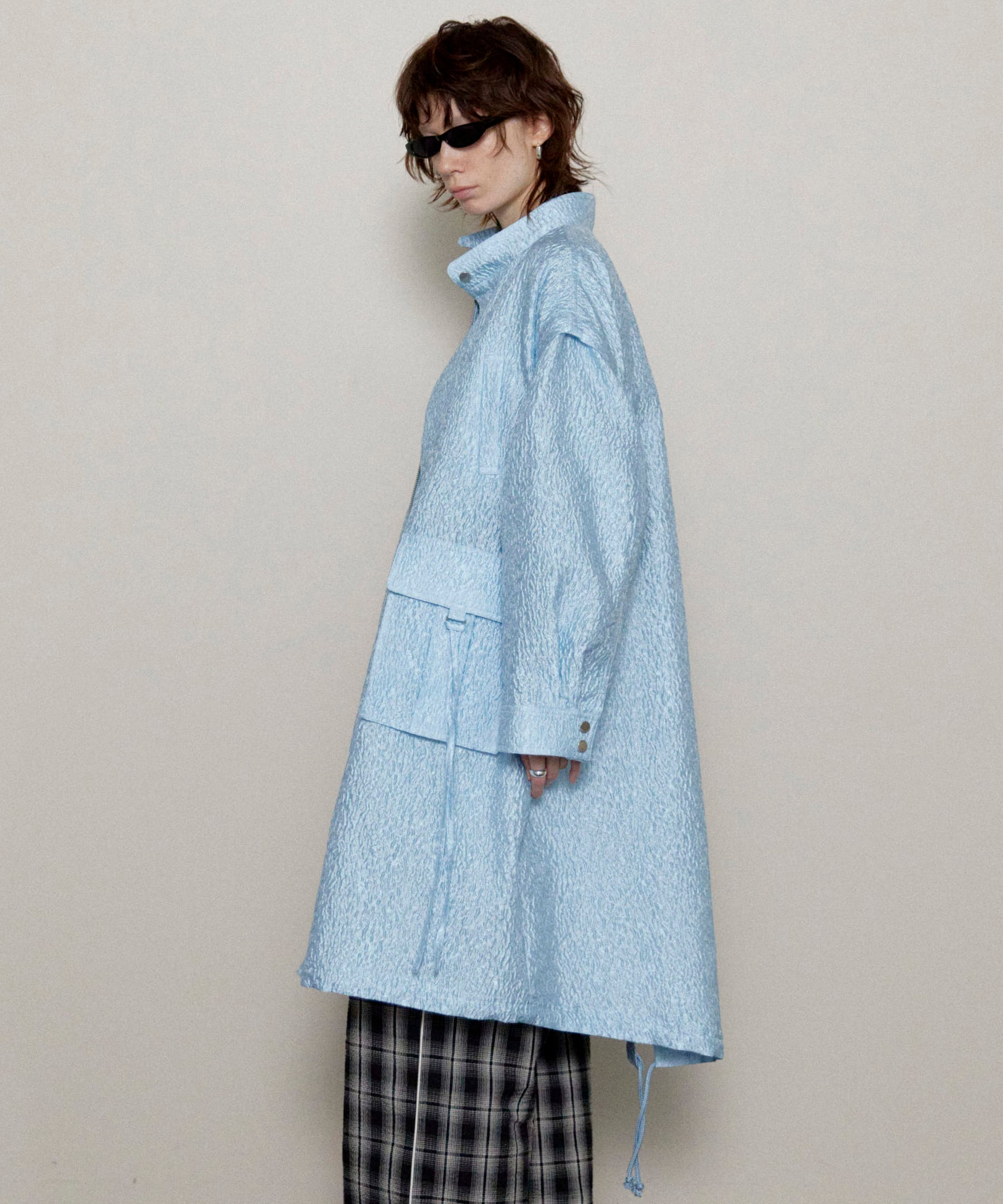 【25SPRING PRE-ORDER】2way Floating Jacquard Spring Mods Coat