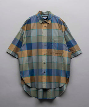 【Italian Dead Stock Fabric】Prime-Over Short Sleeve Shirt Coat