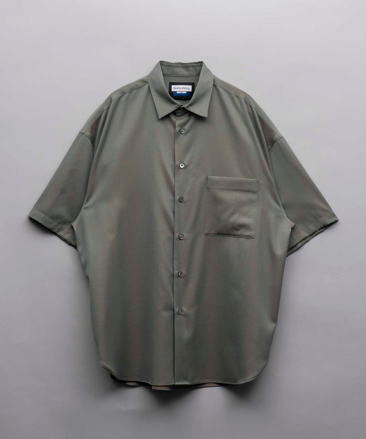 【24SS PRE-ORDER】High Count Wool Prime-Over Short Sleeve Shirt