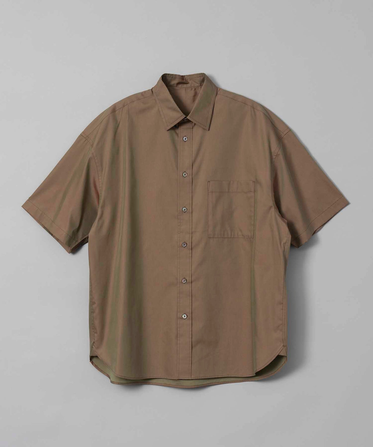 【24SS PRE-ORDER】Cotton Silk Prime-Over Short Sleeve Shirt