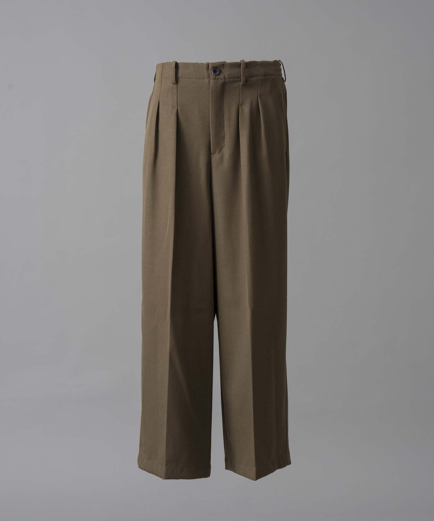 [Italian Dead Stock Fabric] TW-Tuck Wide Pants