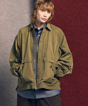 Prime-Over Raglan Sleeve Pocket Shirts Blouson