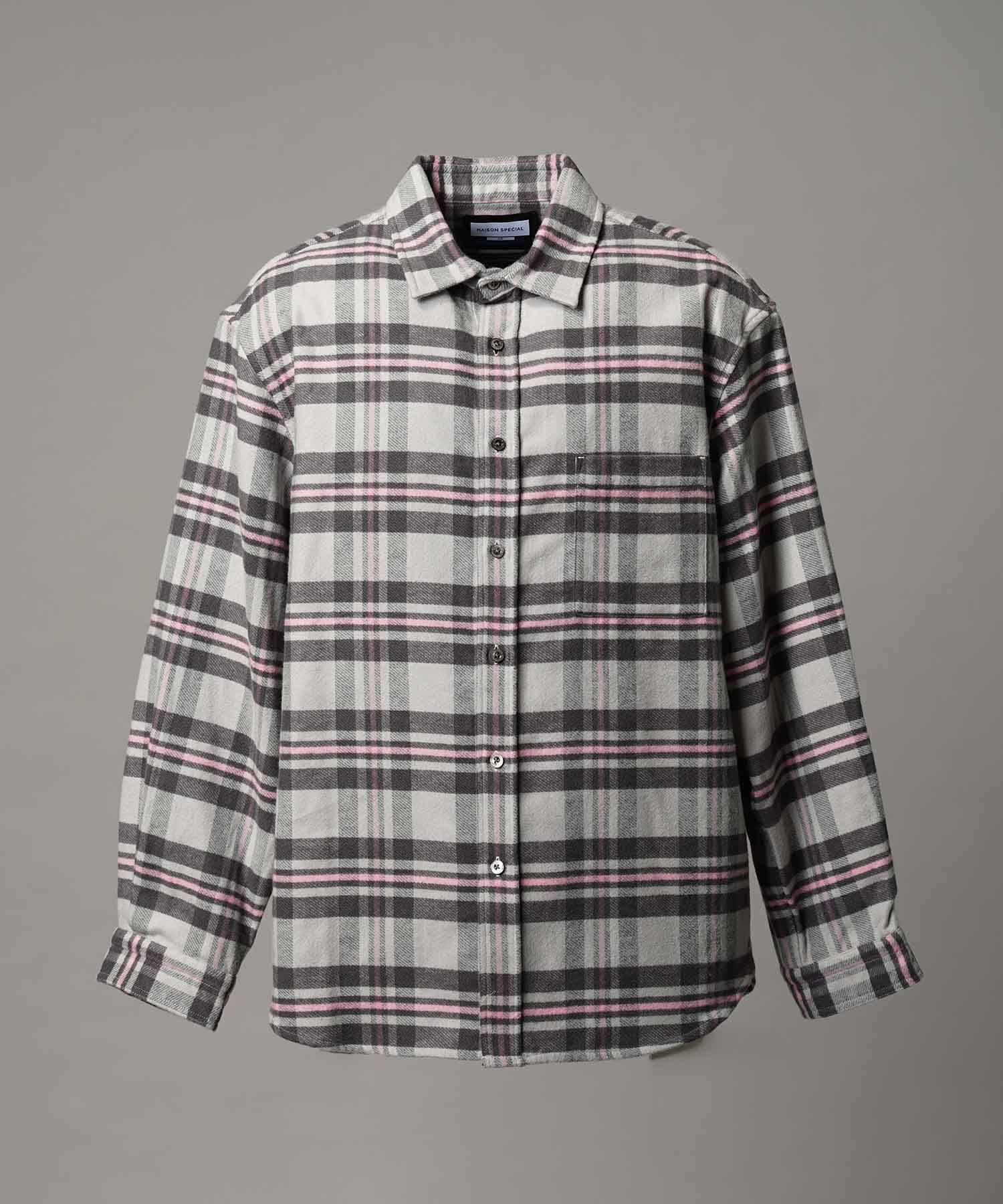 [意大利死库织物]原始的常规领绒布衬衫