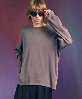 [ex] Prime-Ore-Ore-Ore-Ore-Over Smooth Crew Neck长袖T恤