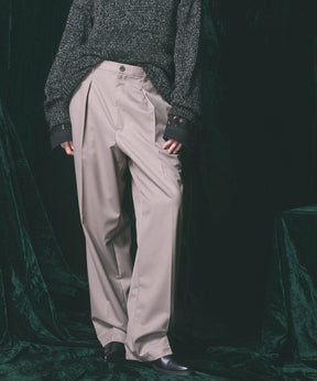 Wool Mix Prime Wide One-Tuck Wide Pants