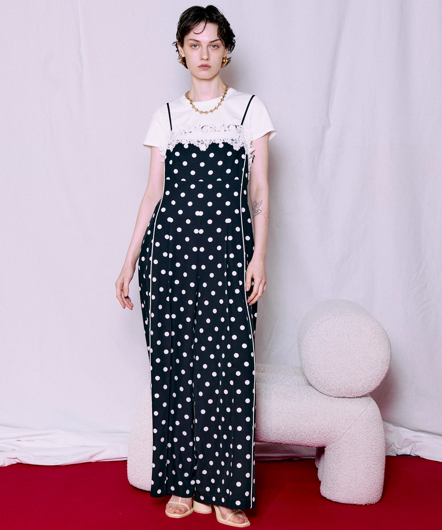 Lace Dot Jumpsuit