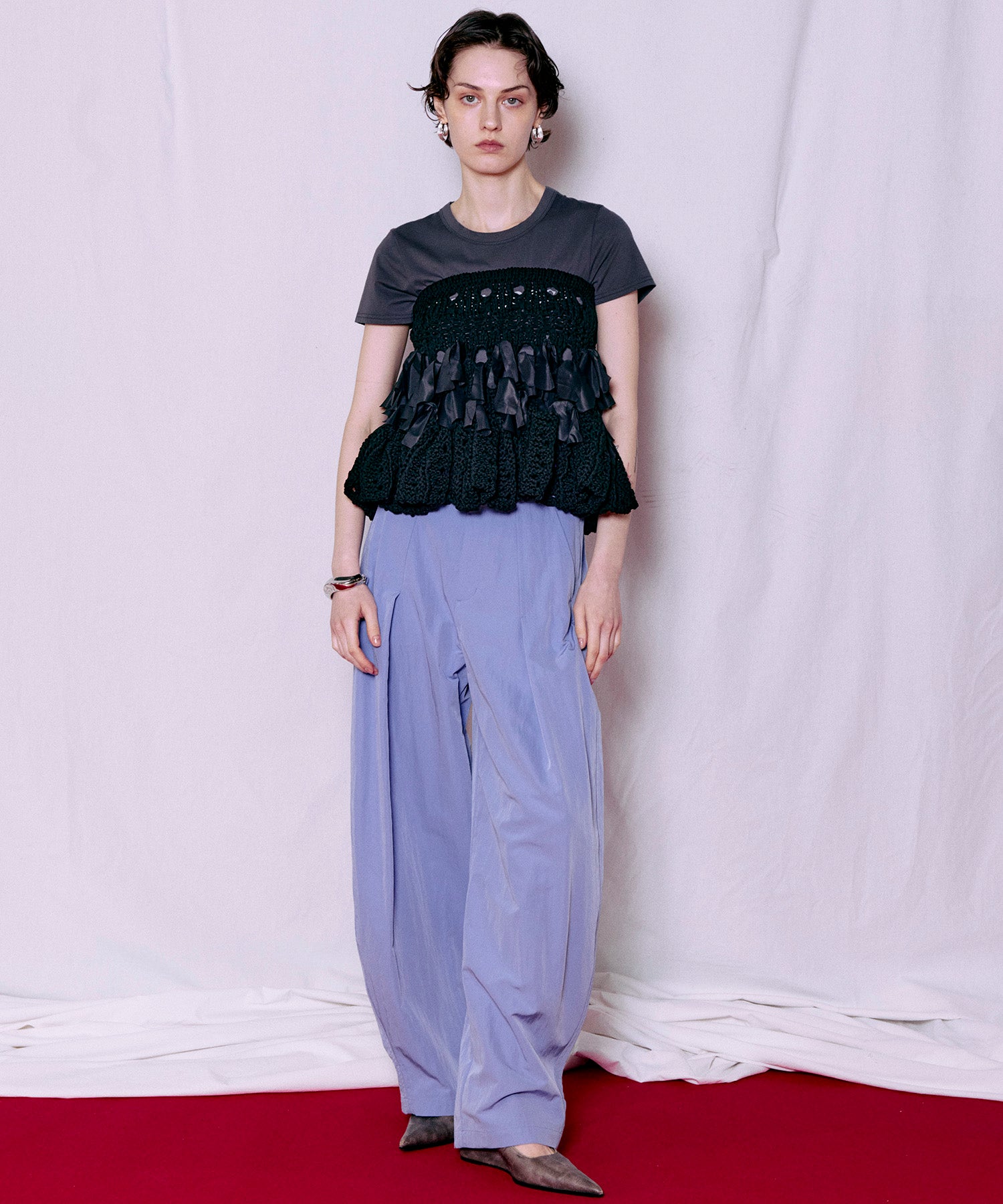 Tuck Cocoon Color Pants