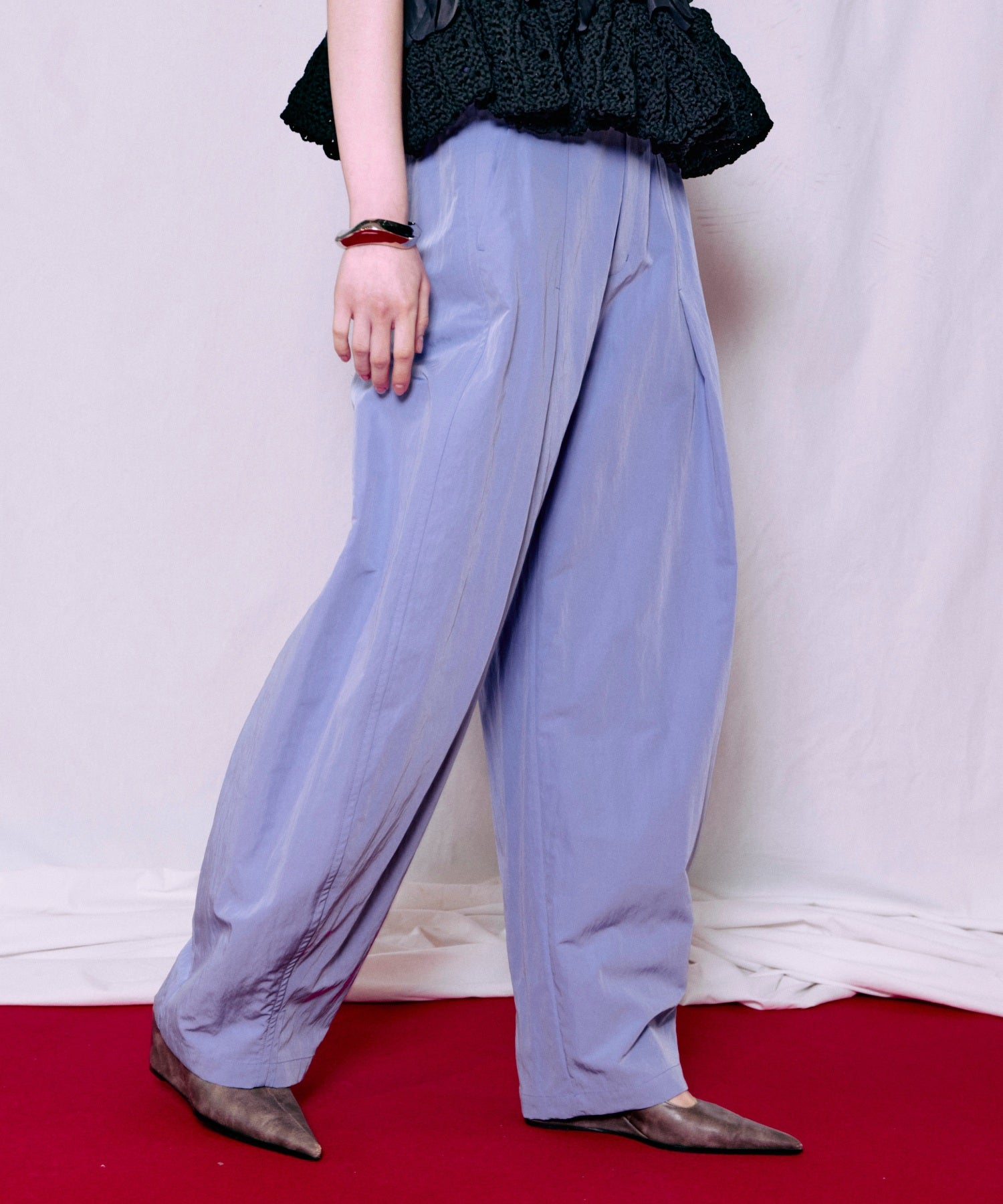 Tuck Cocoon Color Pants