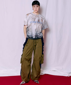 Fabric Photo Over T-Shirt