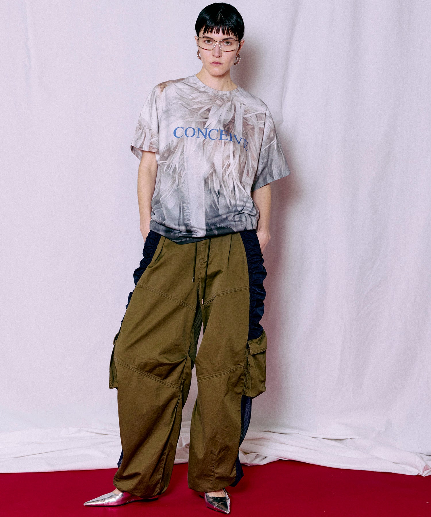 Fabric Photo Over T-Shirt