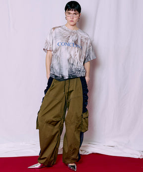 Fabric Photo Over T-Shirt