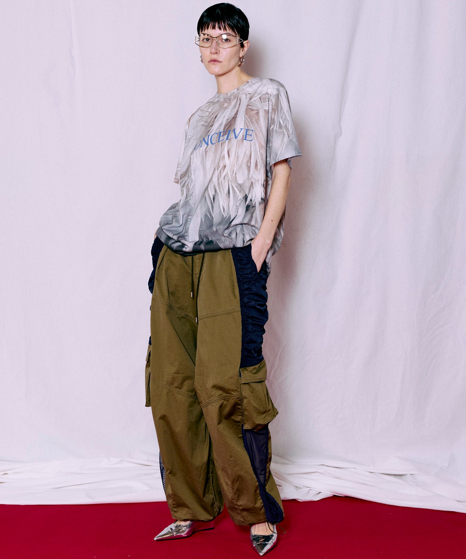 Bicolor Cargo Pants