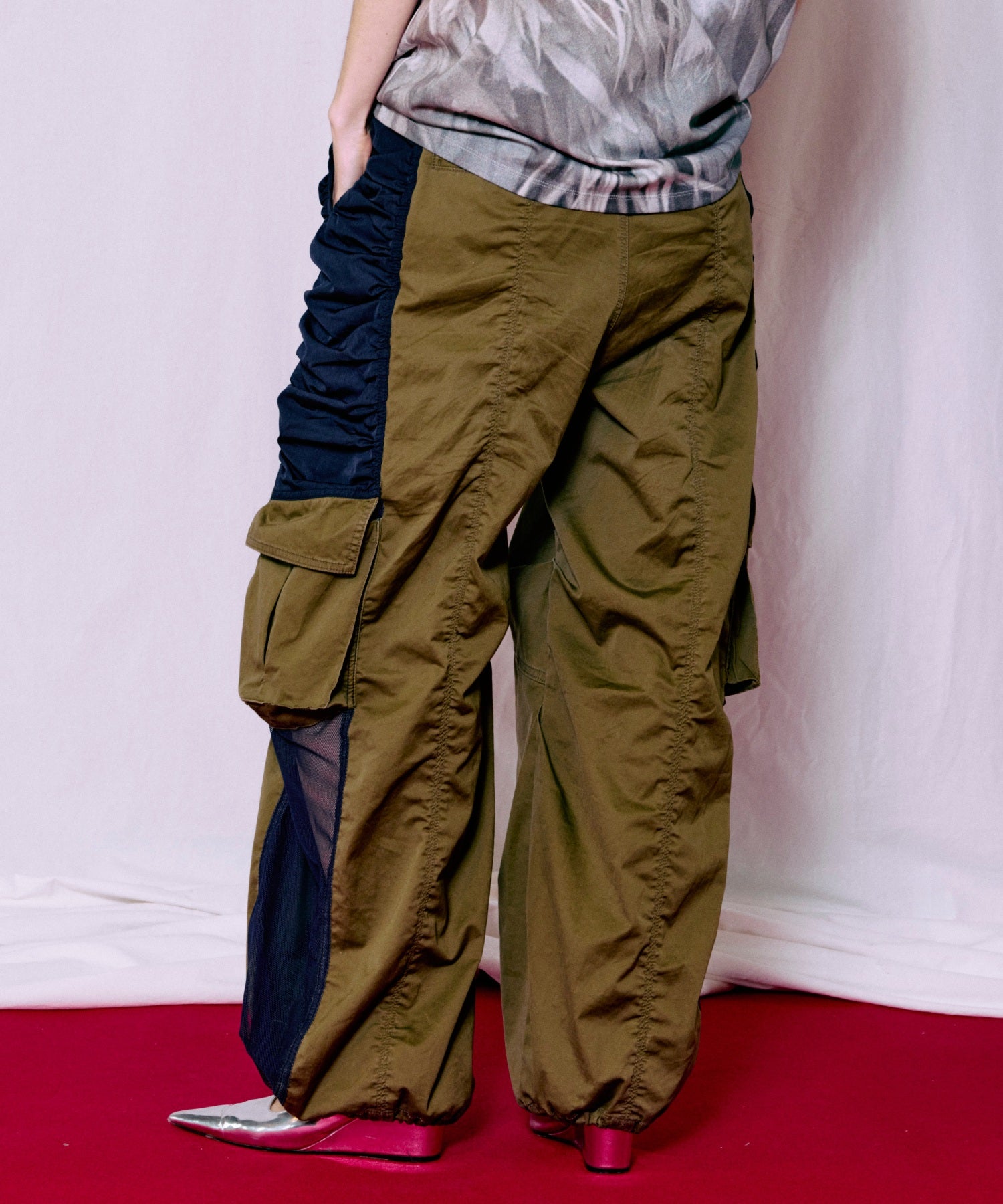 Bicolor Cargo Pants